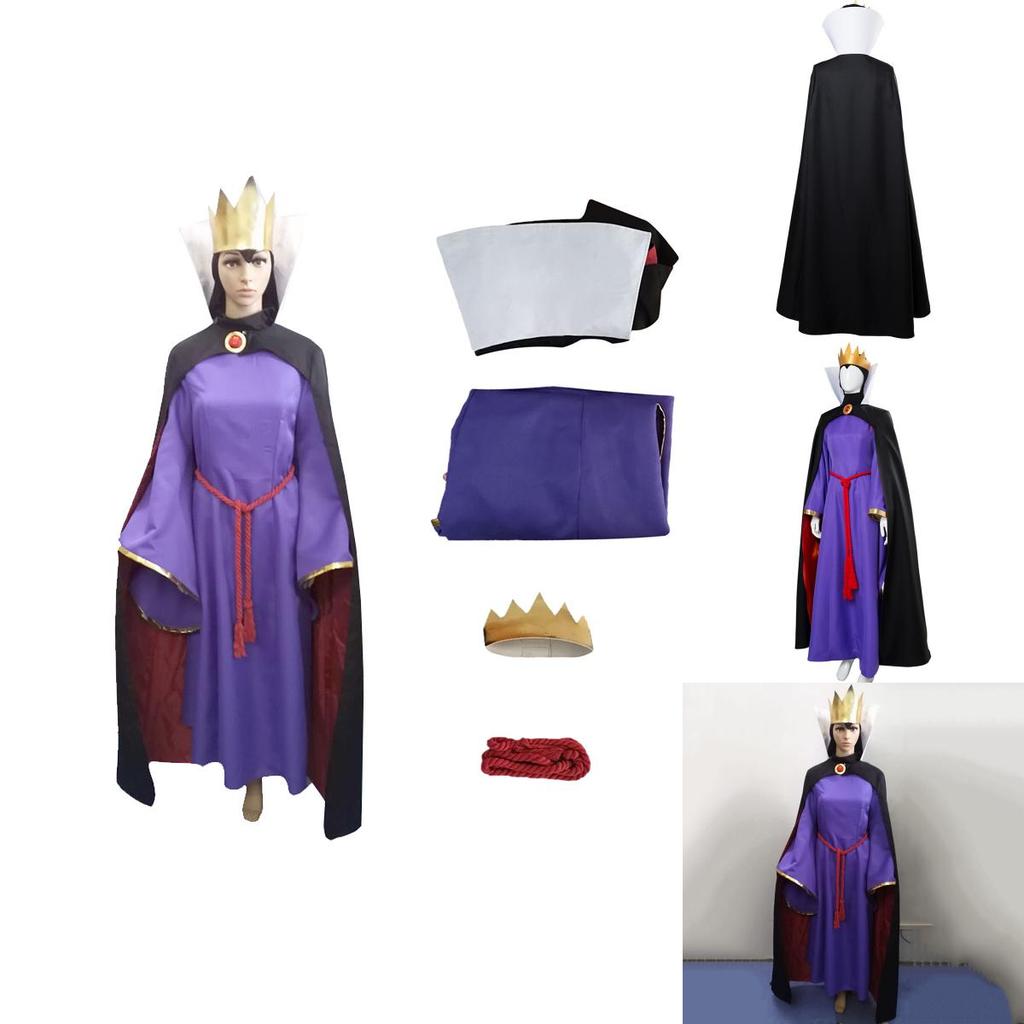Incantevole Abito da Regina Cattiva di Biancaneve Outfit per Eventi di Halloween Carnevale per Adulti