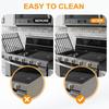 uxcell Stove Gap Aluminum Stove Gap Filler Heat Resistant Easy for Kitchen Inch 2-Pack Covers, Kit, & Cleaning, Countertops, 23.6 (0.2 Inch, Black)
