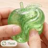 Relaxing Desk Toys for Office Maltose Glitter Apple Squeeze Stress Ball Soft TPR Slow Rising Fidget Rubber