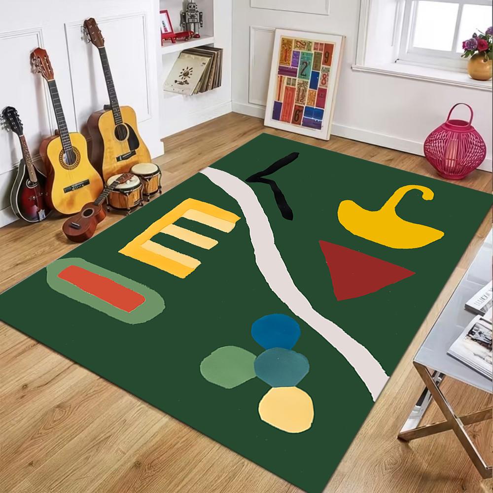 

Geometric Bauhaus Style Pattern Carpet Mat Rug Soft Non Slip Floor Mat for Living Room Bedroom Home Decoration Home Carpet 40x60cm