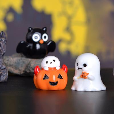 Halloween Desktop Tisch Ornament Harz Kleine Mini Geist Micro Landschaft Urlaub Lieferungen