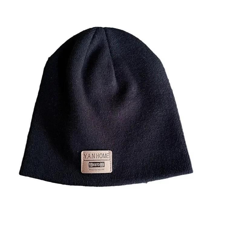 Korean Style Knitted Beanie Hat With Breathable Acrylic For Winter Teens And Adults