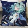 1Pc Game Anime Genshin Impact Eula Lawrence Pillow Case Square Pillow Cushion Cover Bedroom Sofa Room Decoration Casual