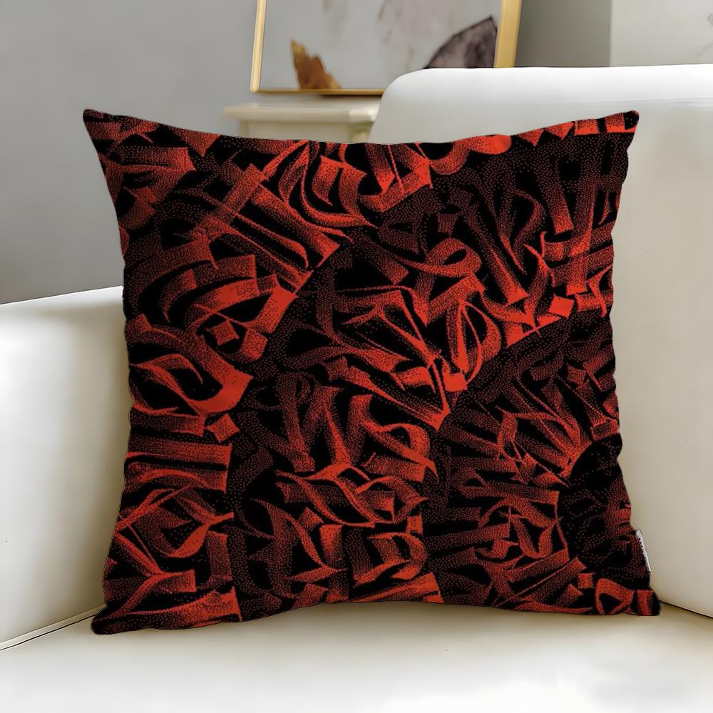 Stylish Ppokras Lampasier Cushion Cover Soft  EasyWash Pillow Case  Versatile for Couch Bed Travel and Office