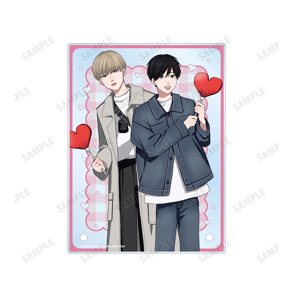 And Original Illustration by Mai Hanageno Shun Takara Taichi Amagi Print Sticker Style A6 Acrylic Panel "Takara-kun Amagi-kun" "My Brother's Friend" &