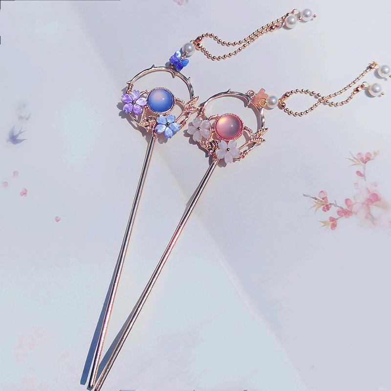 

Versatile Ancient Hanfu Tassel Hairpin - Elegant Chinese Style Headdress for Women