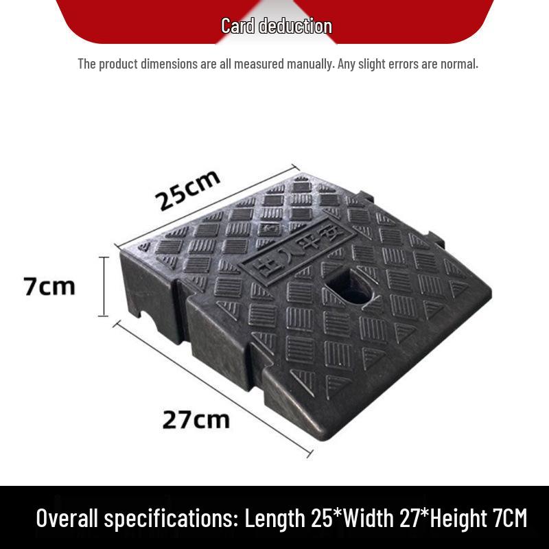 Plastic Uphill Ramp & Curb Speed Bump Pad