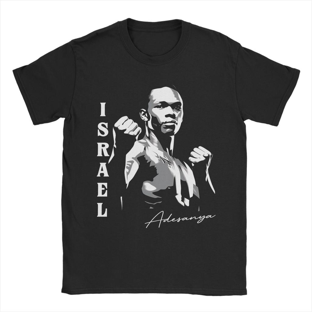 Israel Adesanya the Last Style TShirt Unisex Novelty Pure Cotton Tees Round Collar Short Sleeve T Shirts XL XL Tops