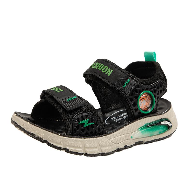 

Босоножки для мальчиков 2025 Лето Новая студенческая повседневная обувь Средняя обувь для мальчиков Детская спортивная пляжная обувь Тренд 32-37 yards, 6 pairs in one hand зелёный
