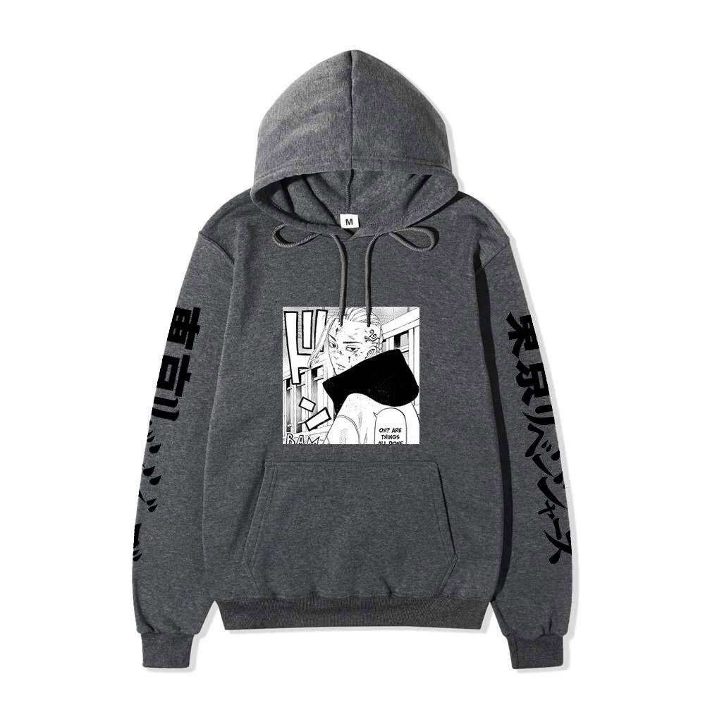 Tokyo Revengers Izana Kurokawa Unisex Fleece Hoodie Autumn Winter Anime Print Long Sleeve Casual Pullover Sweatshirt