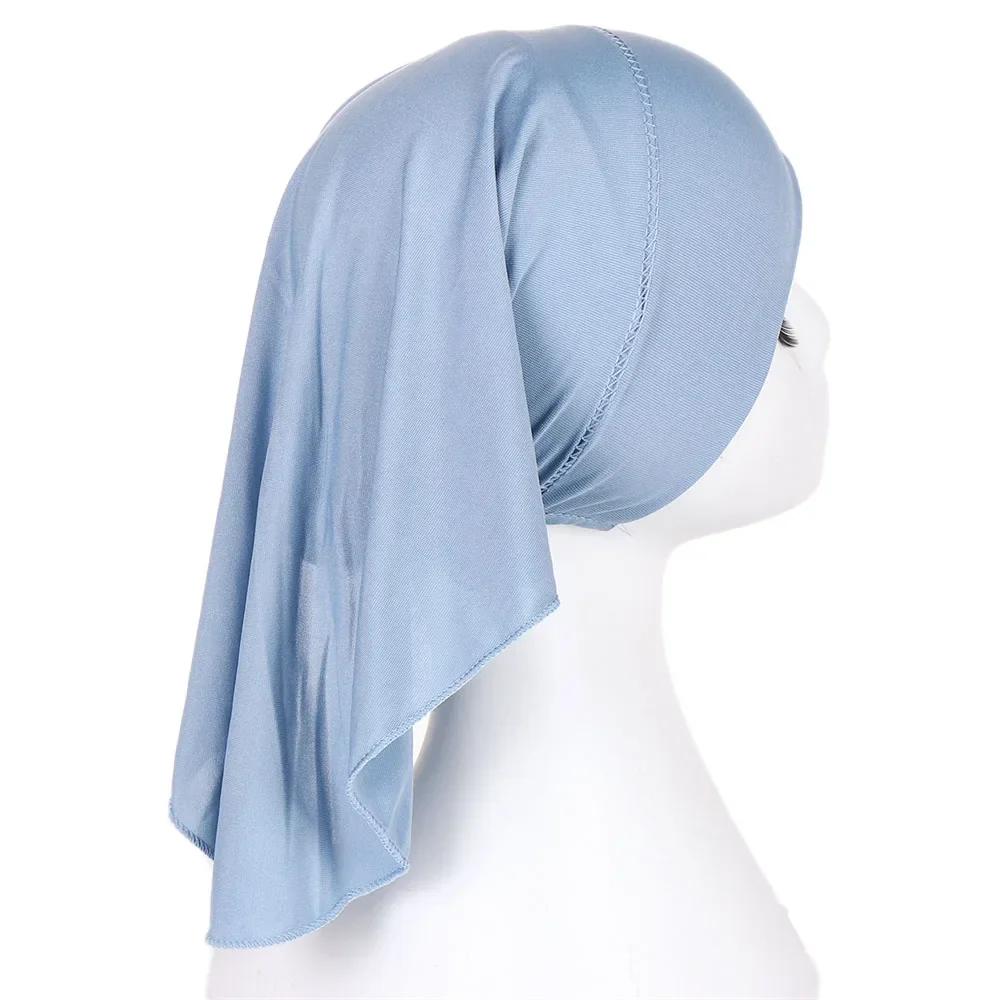 Soft Under Cap Inner Hijab Stretchy Muslim Women Underscarf Bonnet Islam Turban Tube Bone Bonnet Ninja Head Cover Headscarf Hat