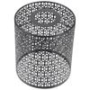 Cylindrical Hollow Out Lamp Shade Metal Pendant Ceiling Lamp Cover Decorative Flower Carving Hollow Metal Light Shade