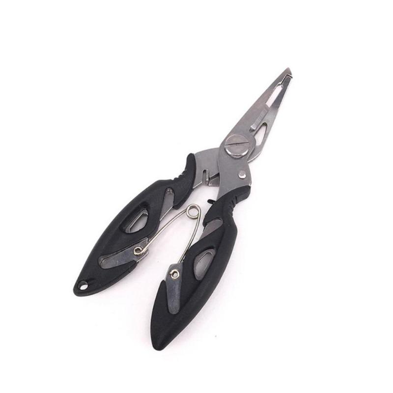 Multi-Function Fishing Plier, Carbon Steel Fishing Line Cutter Fishing Hook Remover Freshwater Saltwater Fishing Split Ring Braid Tool