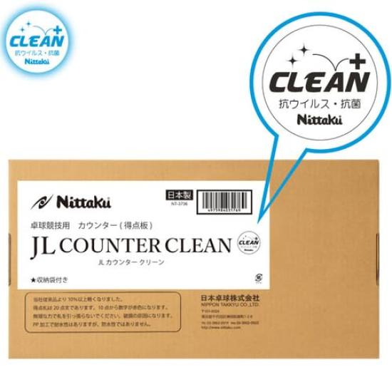 Nittaku Table Tennis Count Display and JL Counter Clean NT3736 Scoreboard, Anti-Virus Antibacterial,