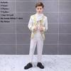 Child Boy Prince Costume With Luxurious Gold Flower Details Perfect For Fairytale Themed Events