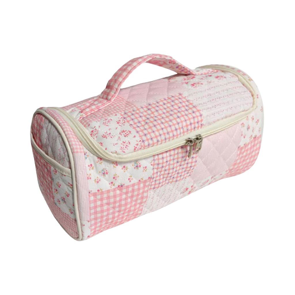 Large-Capacity Quilted Cosmetics And Hair Dryer Storage Bag