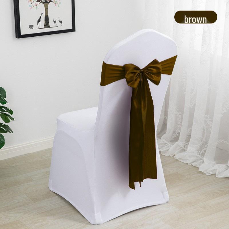 Elegante Coprisedia Decorazione con Nastro per Matrimonio