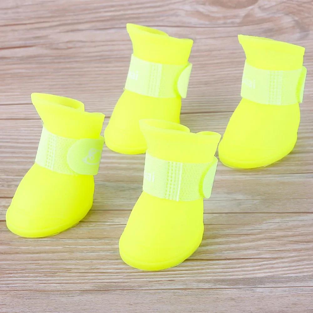 Summer Pet Dog Shoes Waterproof Pet Rain Shoes for Dog Puppy Rubber Boots Durable Shoes