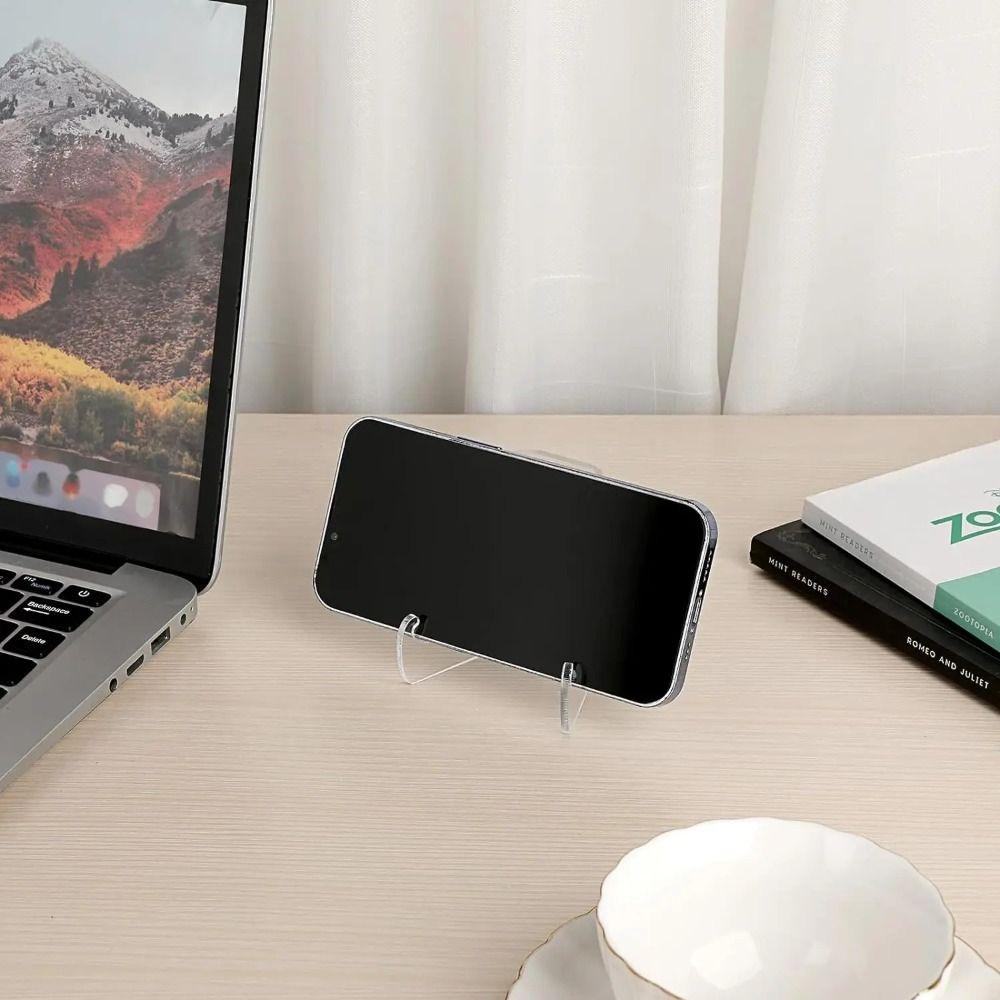 Acrylic Display Easel Stand 60-Degree Angle Book Stand Flat Plate Stand  Book