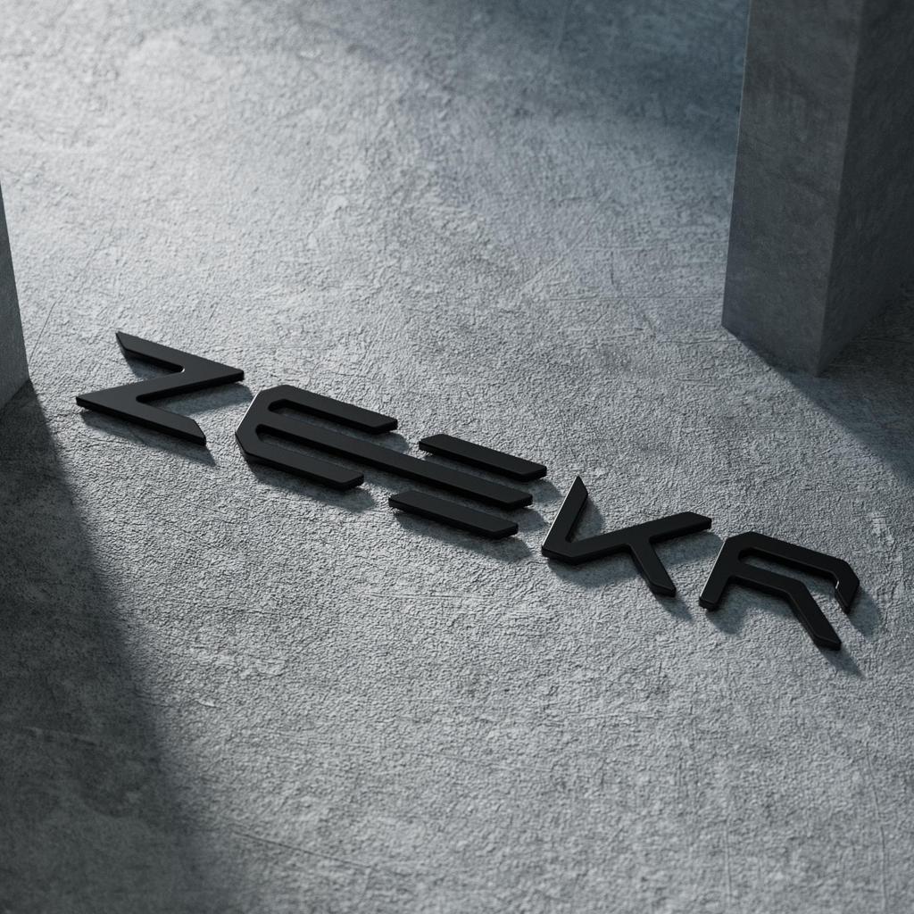 Zeekr 001/007 Car Emblem Matte Metal Sport Style Modification Sticker
