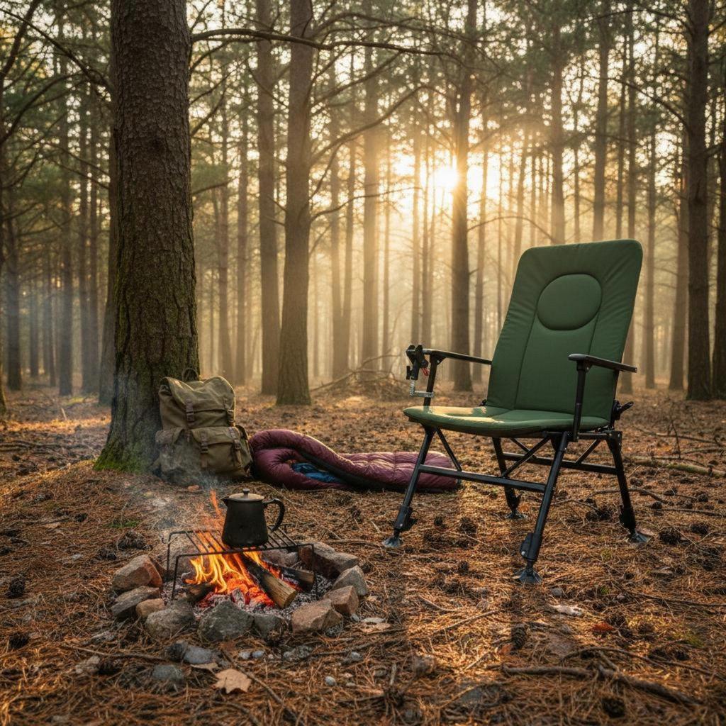 Adjustable Folding Fishing Chair Outdoor Furniture for Anglers, Campers