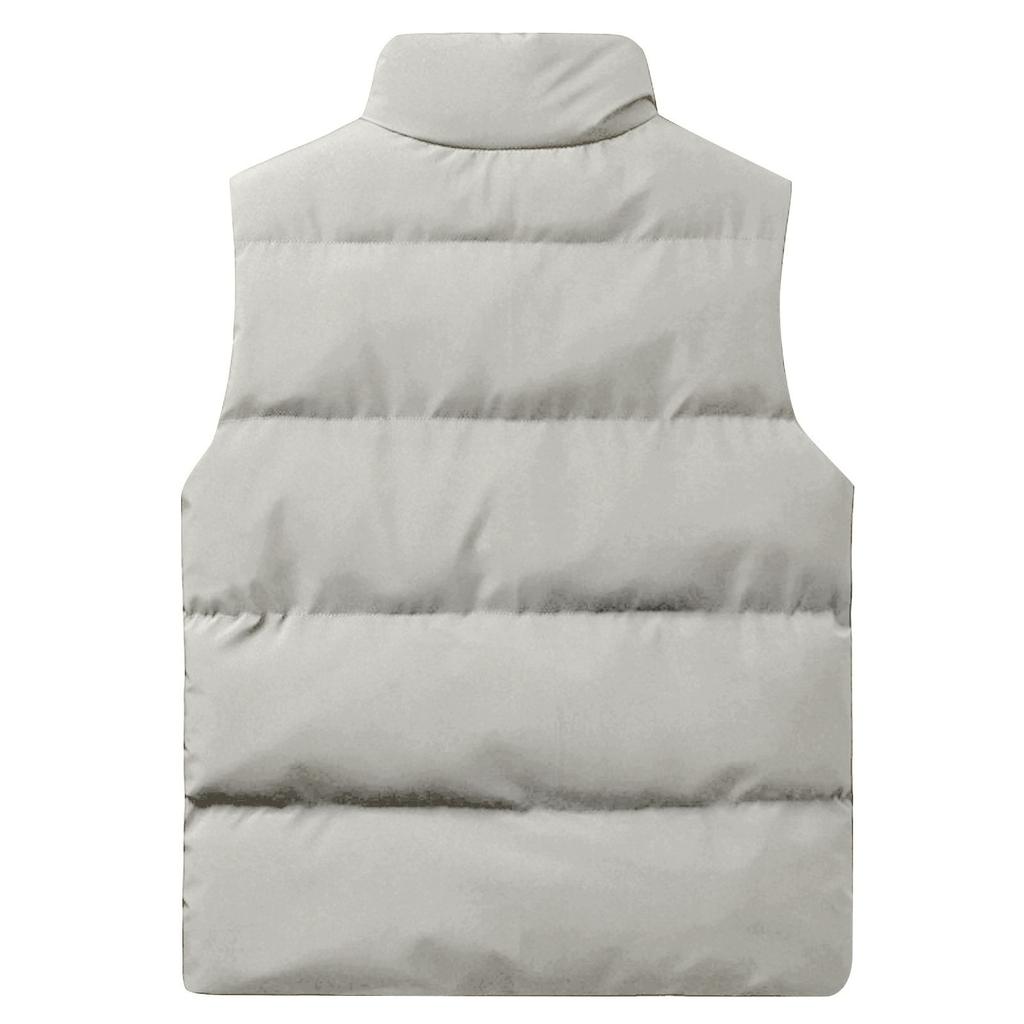 Casual Men'S Vest Men'S Loose  And Winter Warm Down Cotton Vest Coat
