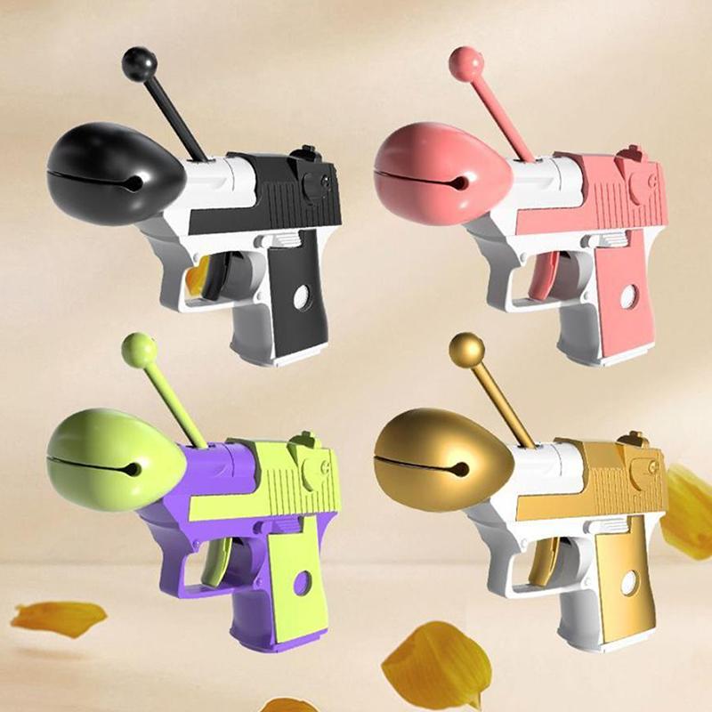 3D Kreativní Decompresní Hračka Pistole Jedinečná Dřevěná Ryba Chvála Zasloužení +1 Rekvizita Hračka na Uvolnění Stresu Zasloužení Mrkev Pistole Hračka Pro Děti Dospělé