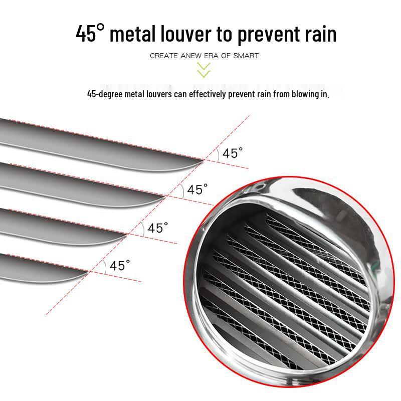 Lanshi 304 Stainless Steel Wall Exhaust Vent Cap