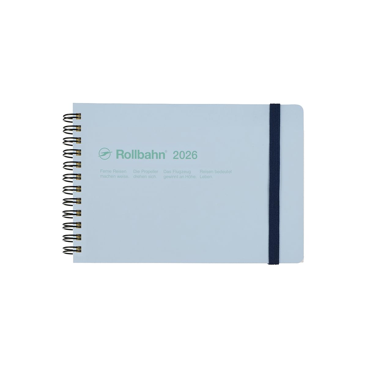 

[Delfonics Planner 2026 Edition / Starting October 2025] Rollbahn Diary, Horizontal, Large, Monthly Schedule Book (Light Blue)
