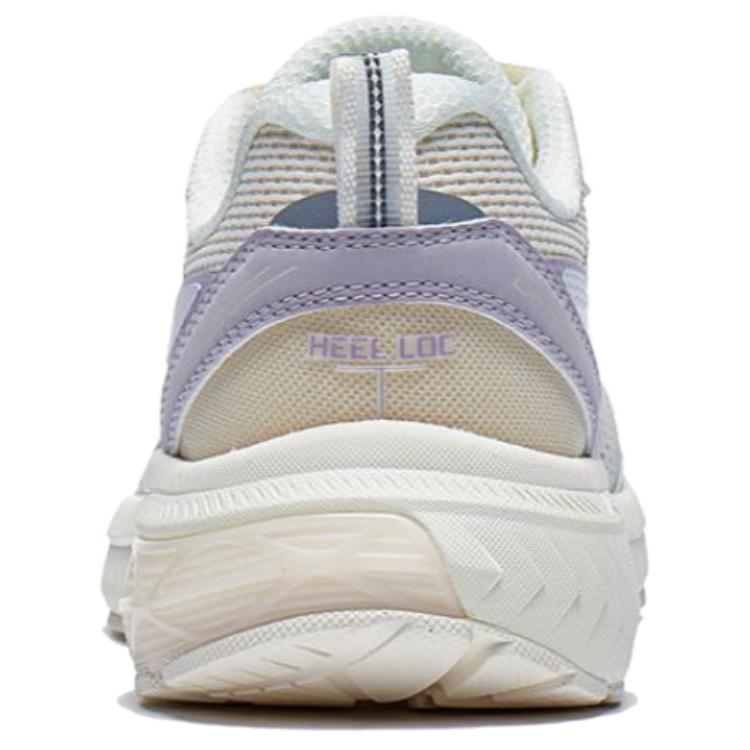 Li Ning Slip Resistant And Breathable Low Top Casual Running Shoes Women's White Blue Purple ARXT014-4