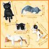 Cat Figure  5Pcs Mini Cute Cat Ornaments Kitten Figurines for Gift Home Decor Car Interior Desktop Model Garden Accessories
