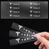1/2/5/10pcs Car Styling Emblems Stickers Interior Decoration Decal For Tesla Model 3 Y S X 2021 Roadster Cybertruck Juguete