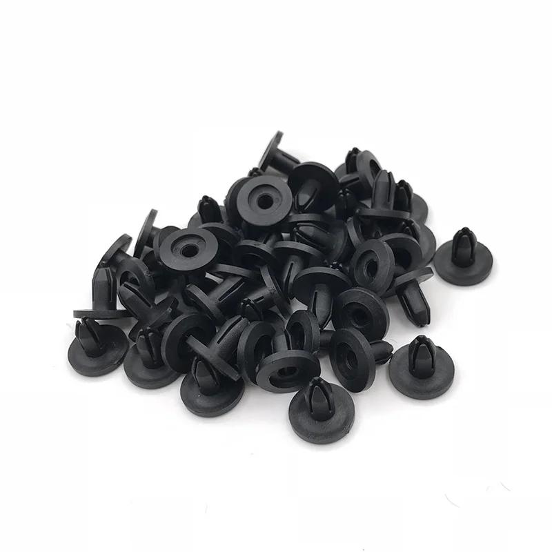 10/20/50pcs 6mm Auto Bumper Fastener Clip Hole Rivet Retainer Push Engine Cover Car Door Bumper Cover Fasteners for Honda