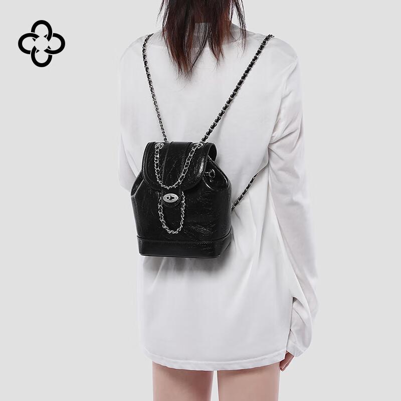 CASSILE Women's Light Luxury Convertible Chain Backpack