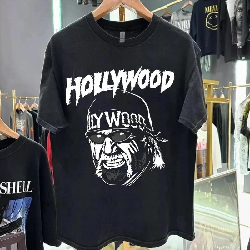 Vintage 90’s Hollywood Hogan Hulk Hogan black color reprint Unisex T-Shirt