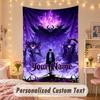Custom Personalized Tapestry,Solo Leveling Print Custom Name Text Wall Art Hanging for Bedroom