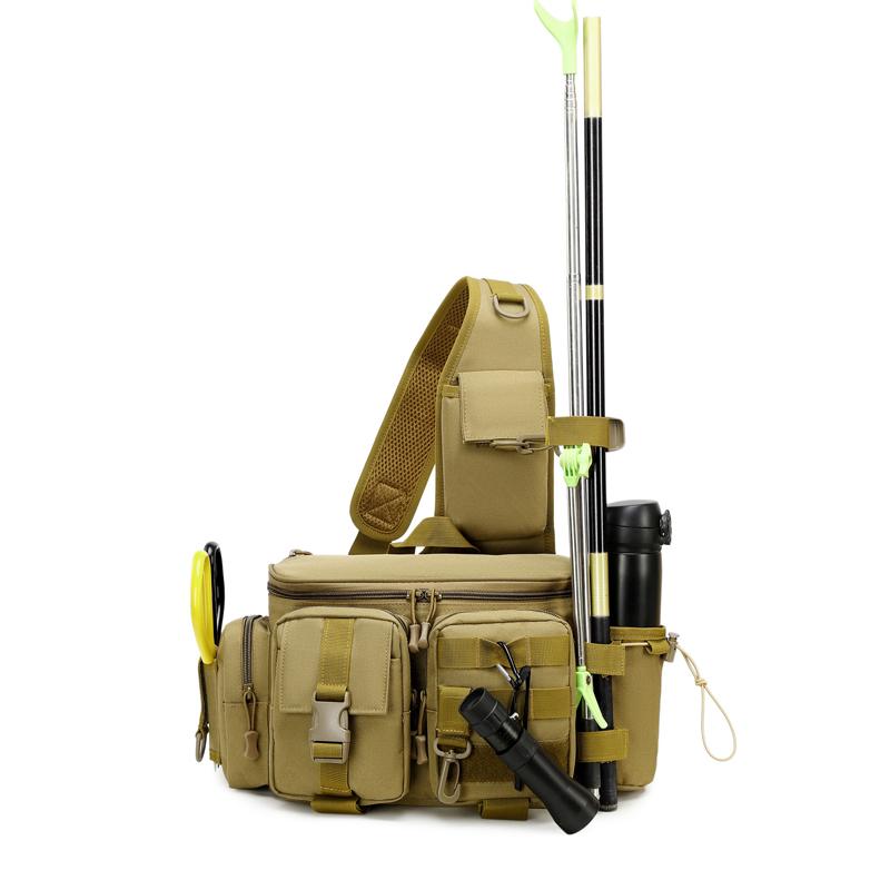 Large Capacity Tatical Waist Packs Men Chest Bag High Quality Men Crossbody Bags Bag For Fishing Tools Vintage Style Men Bag Sac