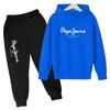 Leisure Letter Print 2pcs Hoodie+Pants Tracksuits 3-13 Years Boys Girls Spring Autumn Outfits Streetwears Children Clothes
