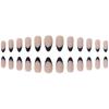 French Tip Almond Shape Press-On Nails Gel Adhesive False Nail Tips Women FS-05