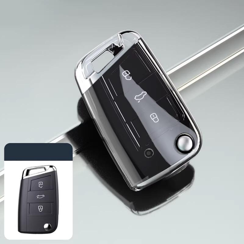Volkswagen Tiguan L Key Case for New Sagitar, Golf 7, Lavida Plus, Lamando, Bora - Women's Accessory Shell & Buckle