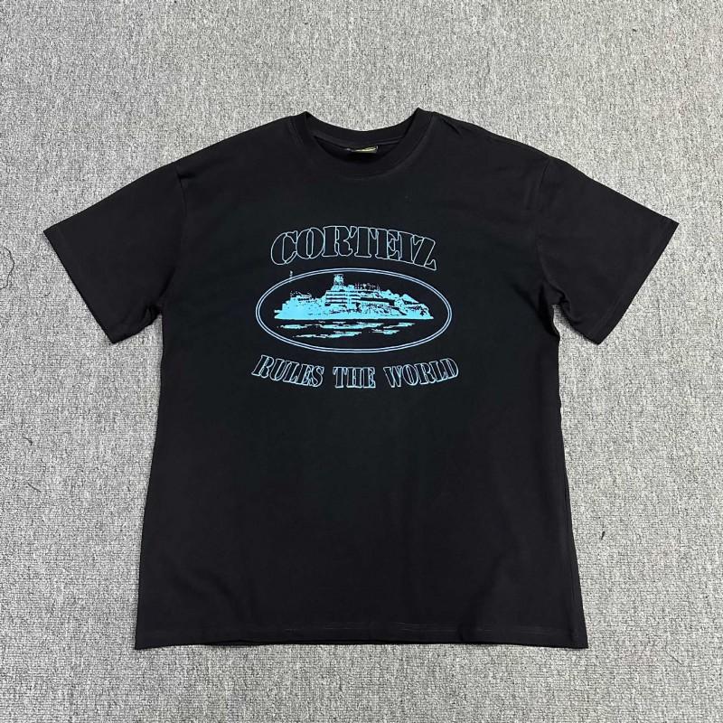Corteiz Streetwear Graphic Tee Unisex Oversized Cotton T-Shirt Hip Hop Casual Short Sleeve Top