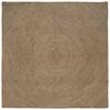 Area Rug Gray 200 X 200 Cm Jute