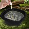 Square Ice Face Basin with Detachable Ice Compartments - Foldable, Ergonomic 30° Design for Portable Skincare at Home
