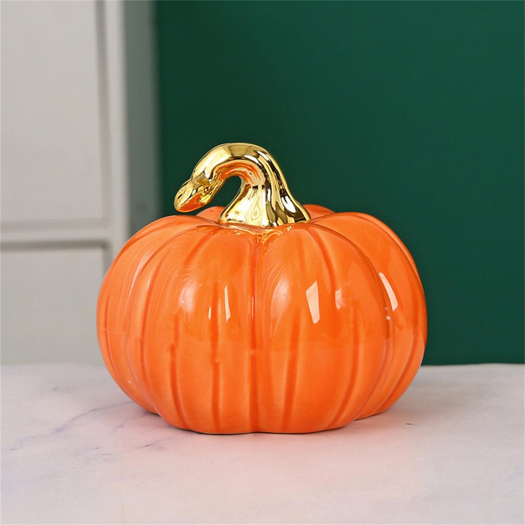 Keramik-Kürbis Dekoration für Herbst-Wohnkultur