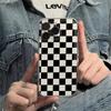Space Black Plaid Pattern Clear Phone Case For Xiaomi Mi 15 T Pro 14T 13T 12T Mi 17 Pro 15 14 13 12 11 Lite 5G Silicone Cover