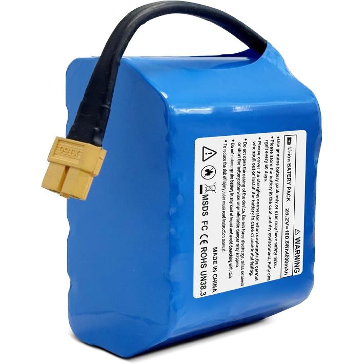 Upgrade 25.2V(fit 29.4v) 4.0Ah Hoverboard Battery Replacement XT60 Plug Compatible for Jetson-Rave for Hover-1 Reliable Lithium-Ion