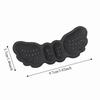 5 Pairs Self-adhesive 4D Sponge Heel Pads Butterfly Wing Black Heel Stickers Invisible Thickened Foot Pads Anti-drop Fix