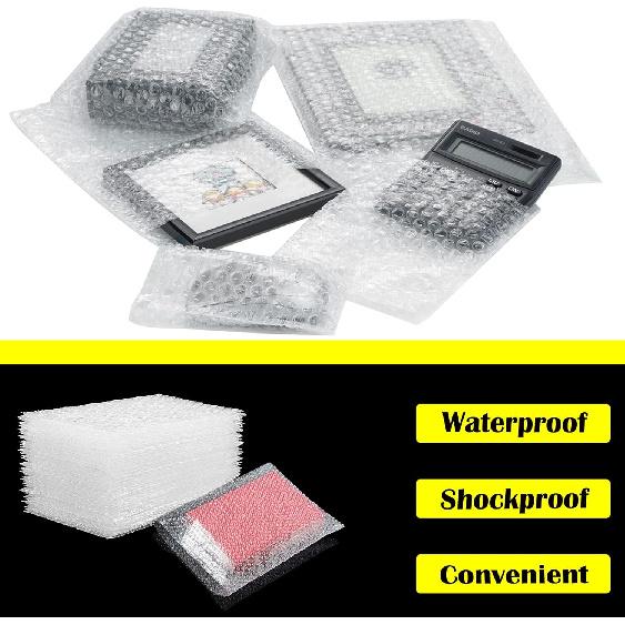 50PCS 8x10 Inch Bubble Out Bags, Clear Bubble Pouch Wraps Bags for Shipping Fragile Item, Protective Bubble Pouch Wrap Double Walled Cushioning Bags