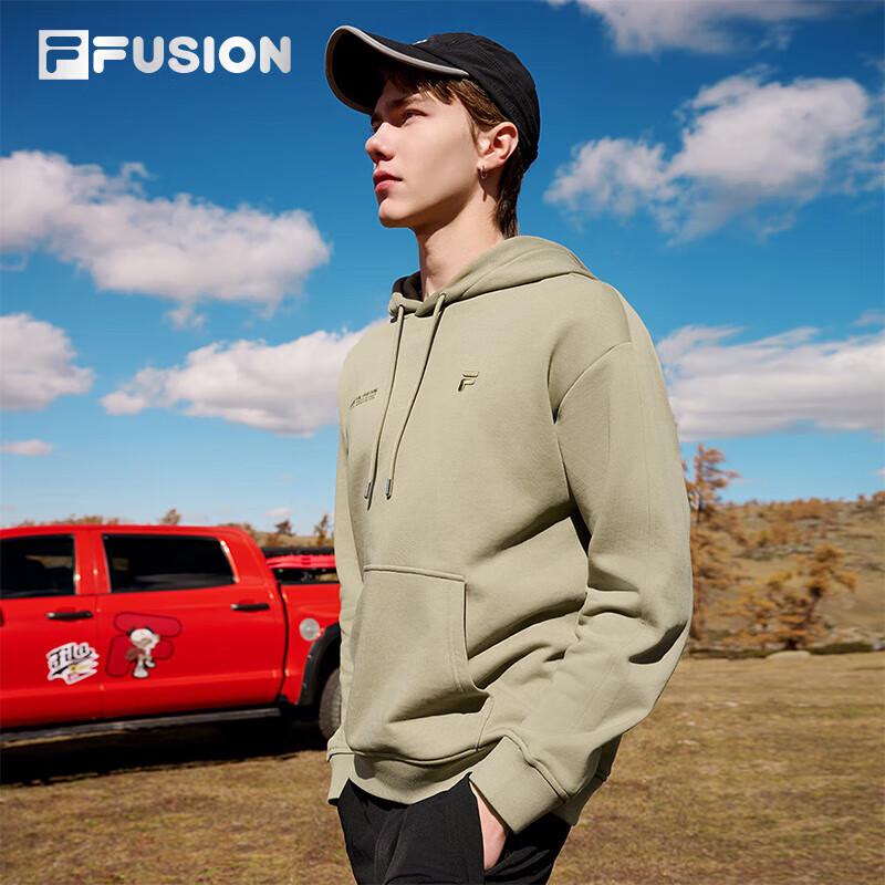 FILA FUSION Unisex Hooded Knit Sweatshirt S