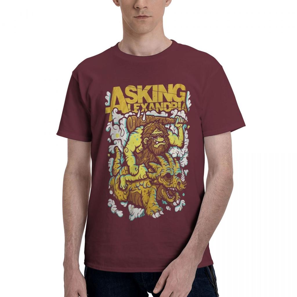 Asking Alexandria 100 Cotton Casual Breathable Confortable Kawaii Funny TShirt For Men Men TShirt